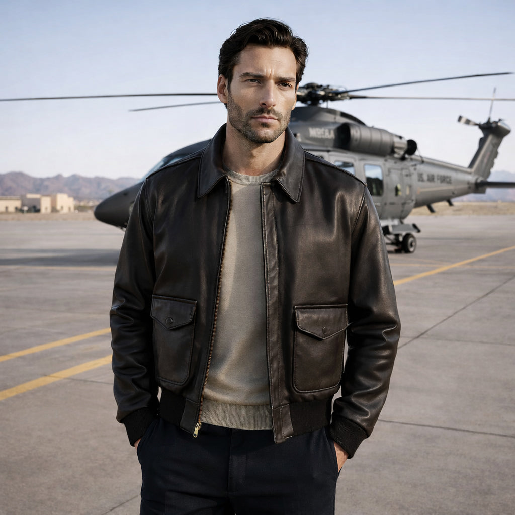 MEN'S A2 AIR FORCE JACKET (Lambskin) – San Diego Leather