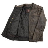 B253 MENS SCOOTER LEATHER JACKET