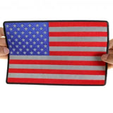 10" X 6.25"  USA FLAG PATCH REFLECTIVE RWB