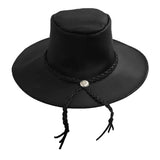 WESTERN LEATHER COWBOY HAT
