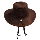 WESTERN LEATHER COWBOY HAT