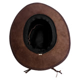WESTERN LEATHER COWBOY HAT