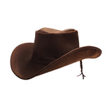 WESTERN LEATHER COWBOY HAT