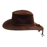 WESTERN LEATHER COWBOY HAT