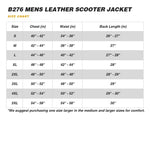 B276 MENS SCOOTER LEATHER JACKET