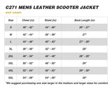 C271 MENS SCOOTER LEATHER JACKET