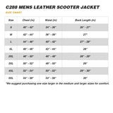 C288 MENS SCOOTER LEATHER JACKET
