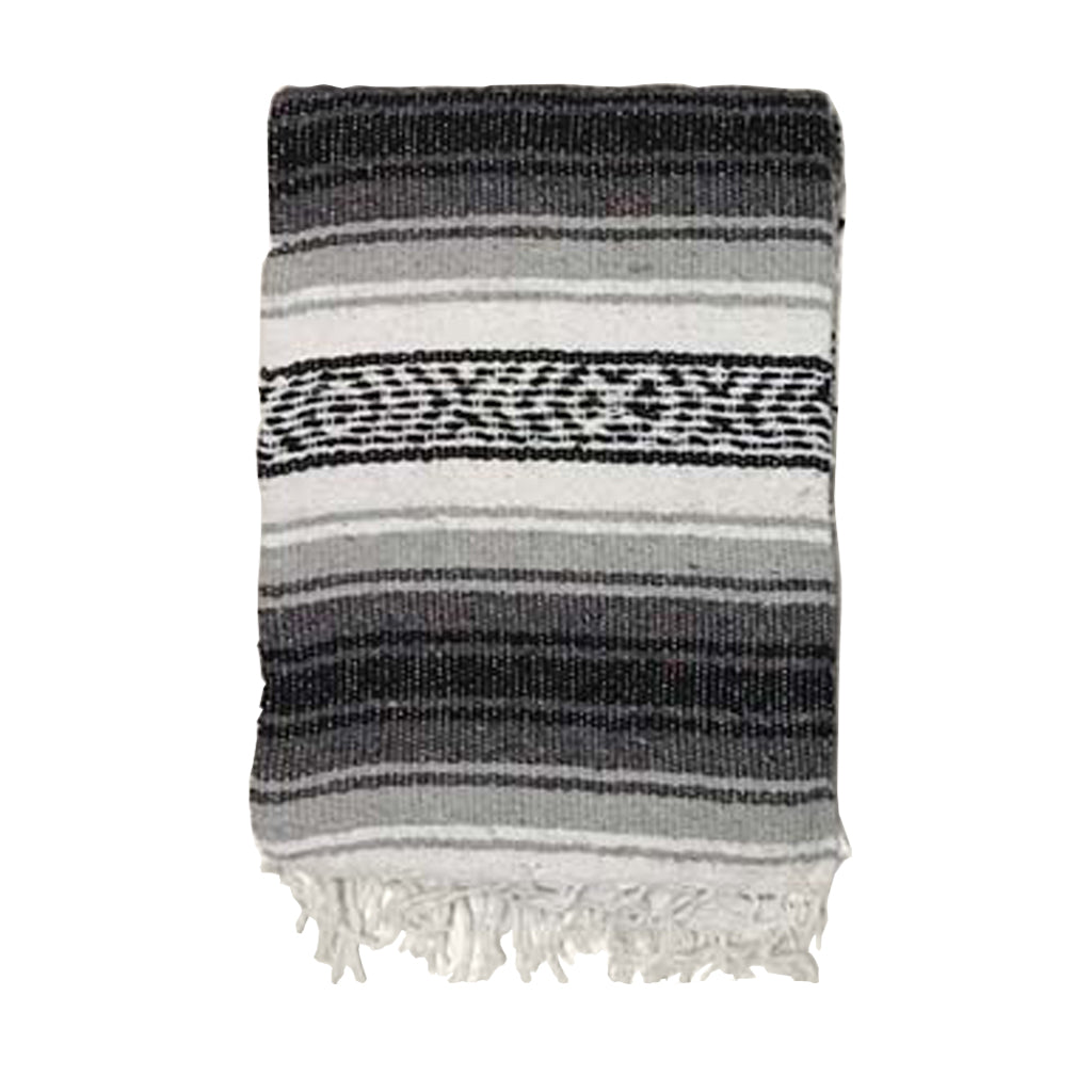 Black and discount white mexican blanket