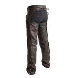 CH837-CPR MENS/UNISEX LEATHER CHAPS W/ DEEP POCKETS