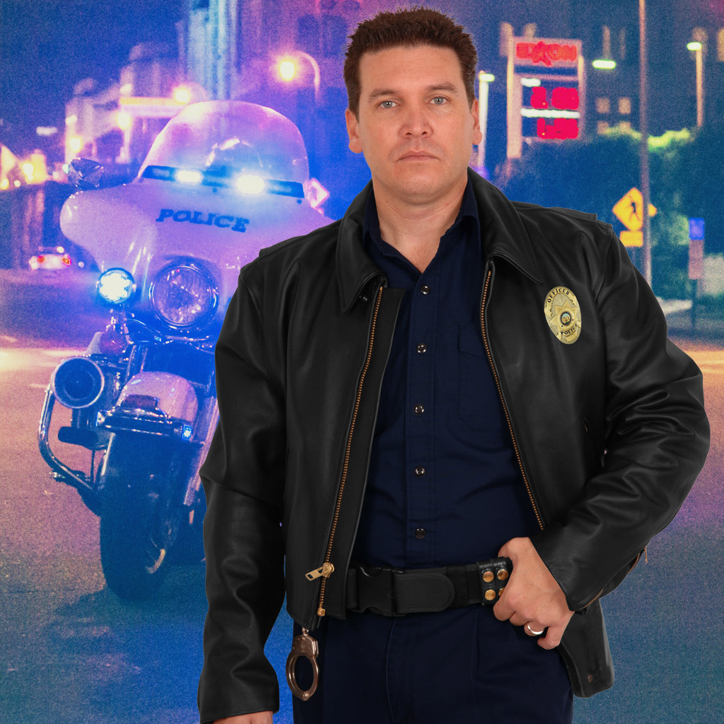 MEN'S POLICE B JACKET (Cowhide) - Main Image