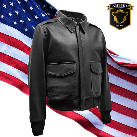 MEN'S A2 AIR FORCE JACKET (Lambskin) – San Diego Leather