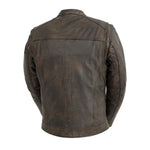B253 MENS SCOOTER LEATHER JACKET