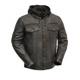 B276 MENS SCOOTER LEATHER JACKET