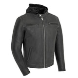 C248 MENS SCOOTER LEATHER JACKET