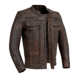 C263 MENS SCOOTER LEATHER JACKET