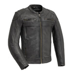 C295 MENS SCOOTER LEATHER JACKET