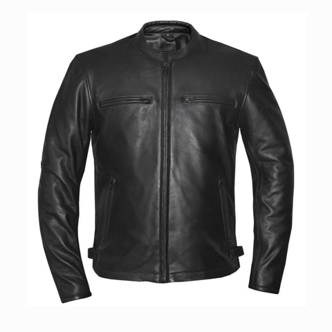C6918 MENS SCOOTER LEATHER JACKET