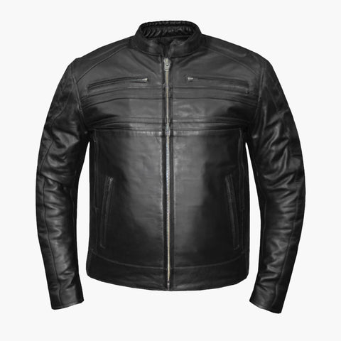 C6923 MENS SCOOTER LEATHER JACKET