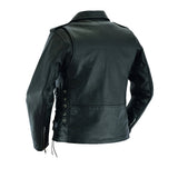 LC831 LADIES CLASSIC LEATHER JACKET (SIDE LACES)