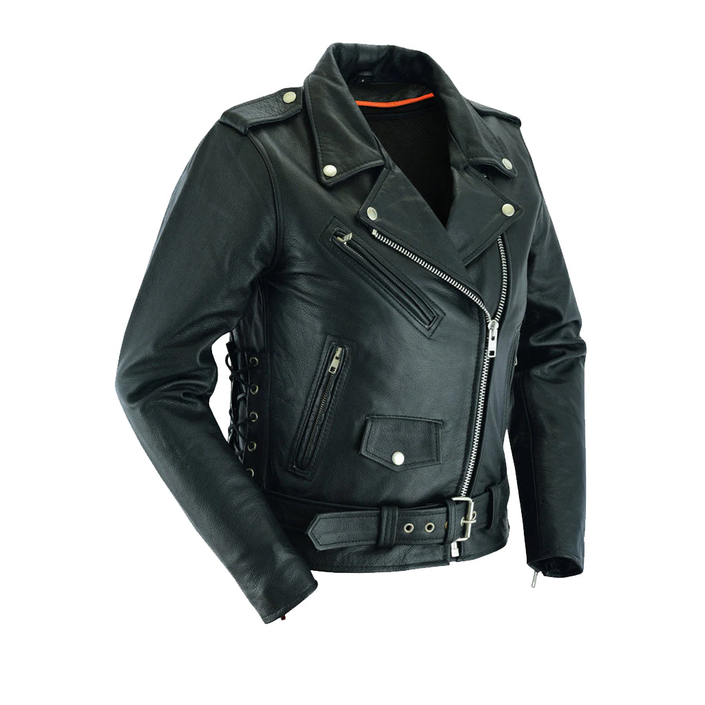 C761 MEN'S CLASSIC LEATHER JACKET (ARMORED) – San Diego Leather