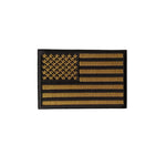 3" X 2"  USA FLAG PATCH SUBDUED GREEN