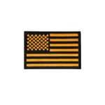 3" X 2"  USA FLAG PATCH YELLOW & BLACK