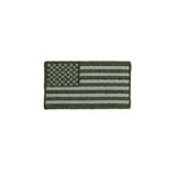 2.5" X 1.4"  USA FLAG PATCH EARTH GREEN