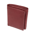 995 TRIFOLD LEATHER WALLET RED