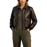 LADIES A2 AIRFORCE JACKET (Lambskin)
