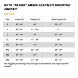 C215 MENS SCOOTER LEATHER JACKET