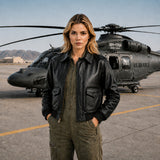 LADIES A2 AIRFORCE JACKET (Lambskin)
