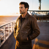 MEN'S G1 NAVY JACKET (Goatskin)