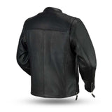 C202 MENS LEATHER SCOOTER JACKET