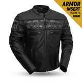 C243 MENS SCOOTER LEATHER JACKET