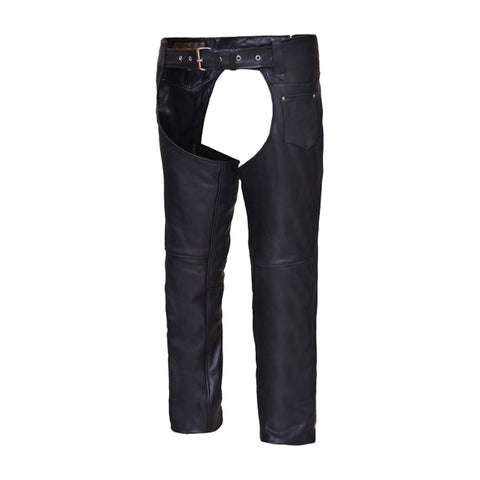 CH700 MENS/UNISEX LEATHER CHAPS W/ COIN POCKET