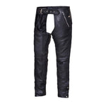 CH7145K MENS/UNISEX LEATHER CHAPS W/ DOUBLE SIDE POCKETS