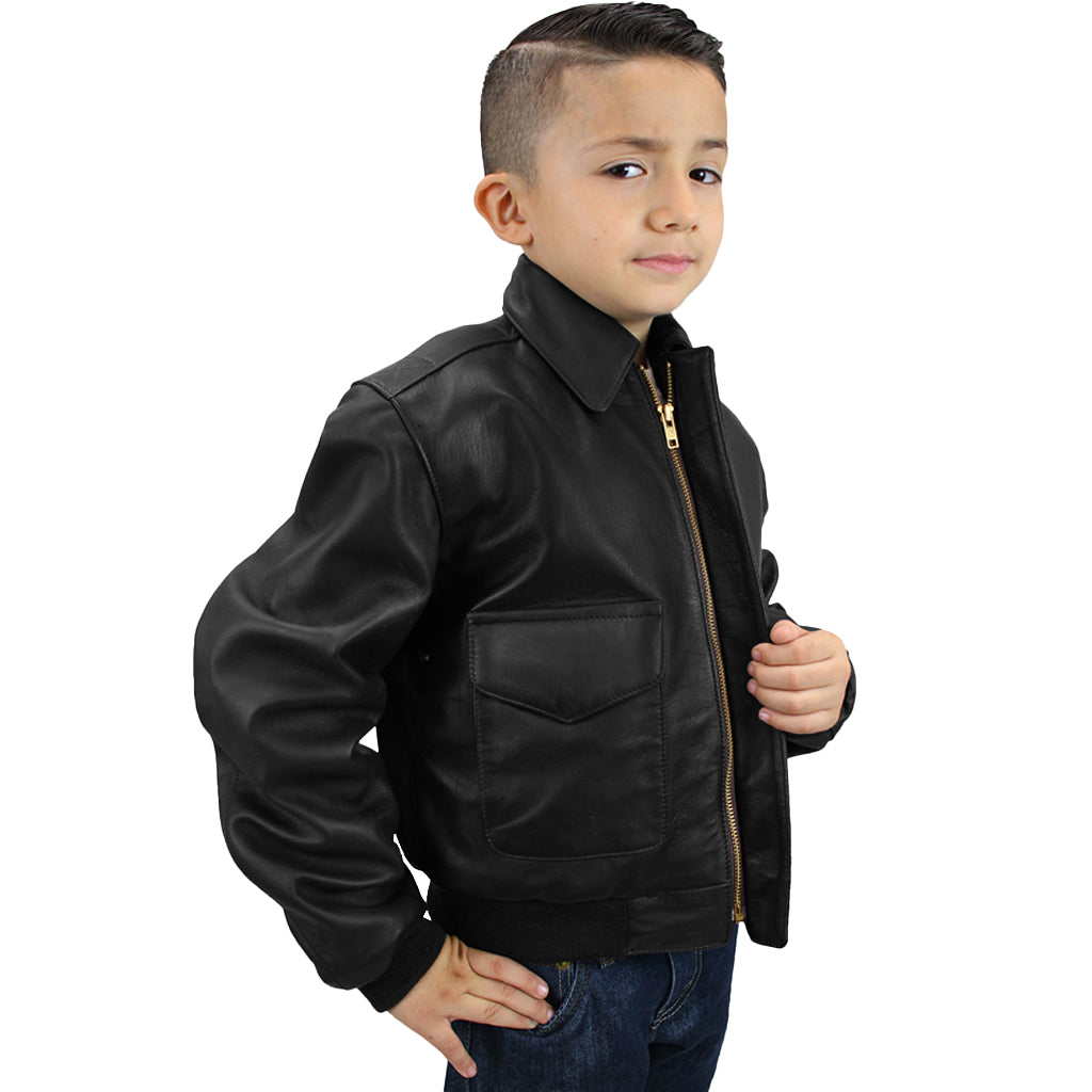 KIDS A2 AIRFORCE LEATHER JACKET – San Diego Leather