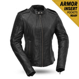 LB104 LADIES SCOOTER LEATHER JACKET
