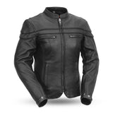 LC162 LADIES SCOOTER LEATHER JACKET