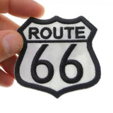 2.5" X 2.5" ROUTE 66 ROAD SIGN PATCH