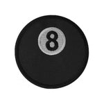 3" X 3" BLACK 8 BALL PATCH