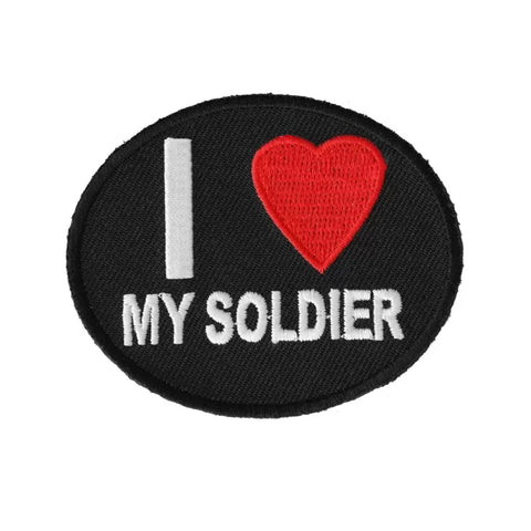 2.75" X 2.25" I LOVE MY SOLDIER PATCH