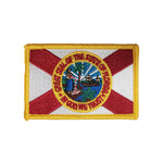 3.5" X 2.25" STATE OF FLORIDA FLAG PATCH