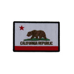 3" X 2" CALIFORNIA FLAG PATCH - BLACK BORDER