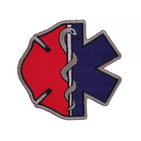 3" X 3" FIREFIGHTER EMT SYMBOL PATCH
